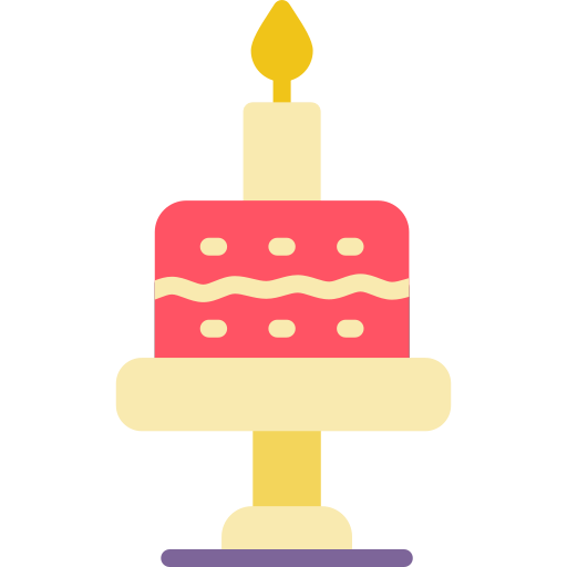 pastel de cumpleaños icono gratis