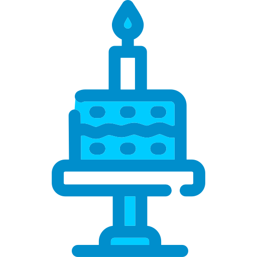 pastel de cumpleaños icono gratis