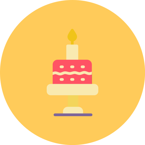 pastel de cumpleaños icono gratis