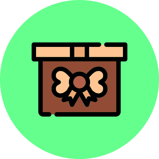 caja de regalo icono gratis