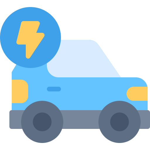 coche eléctrico icono gratis