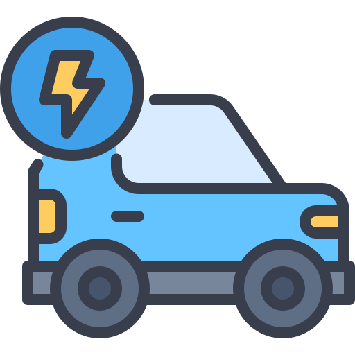 coche eléctrico icono gratis
