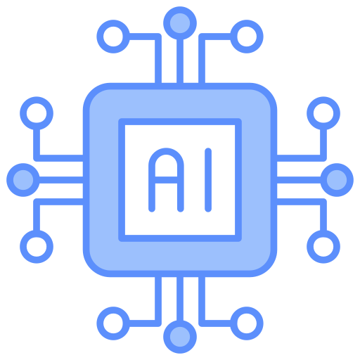 tecnología de inteligencia artificial icono gratis