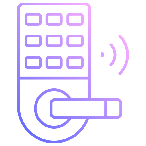 cerradura inteligente icono gratis