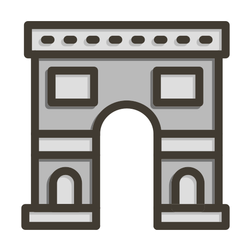 arco del triunfo icono gratis