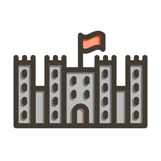 muralla medieval icono gratis