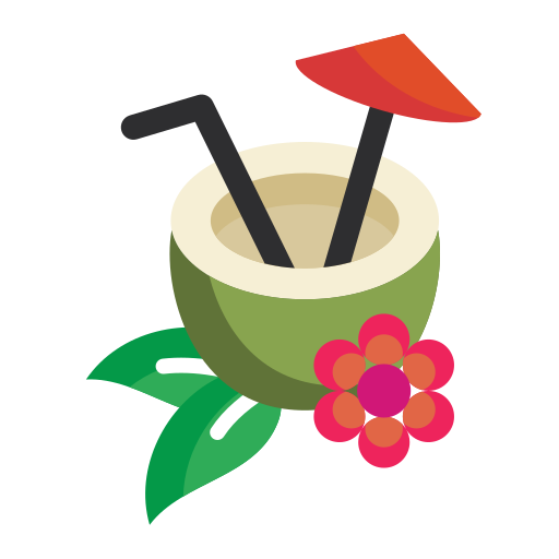 boisson à la noix de coco Icône gratuit