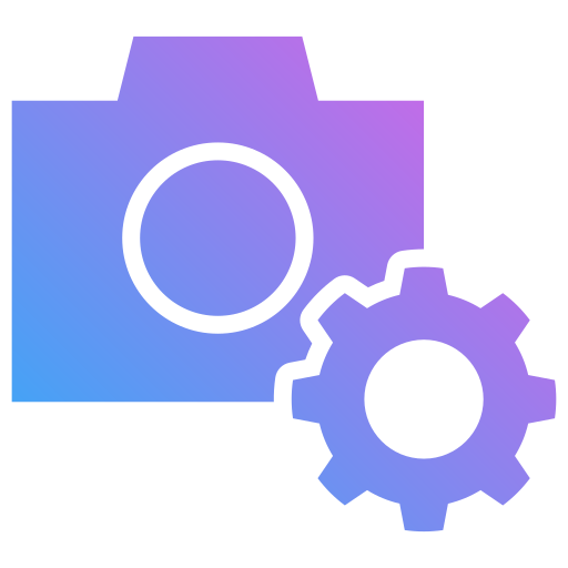 ajustes de la cámara icono gratis