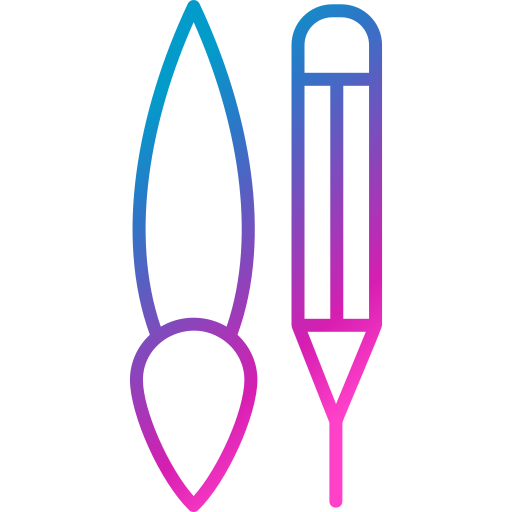 Paint brushes free icon