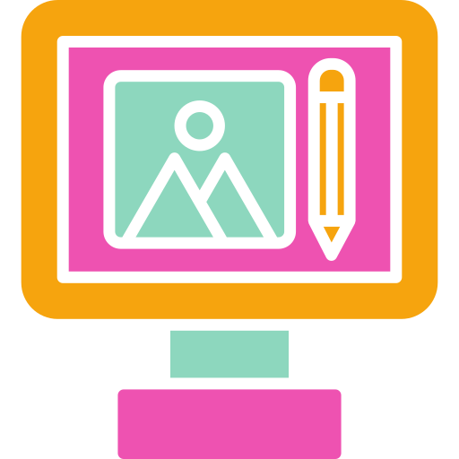 edición de fotos icono gratis