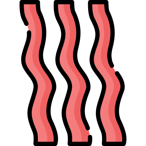 Bacon strips Special Lineal color icon