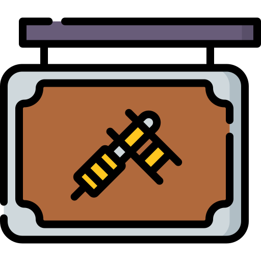 Estudio de tatuaje icono gratis Estudio de tatuaje icono gratis