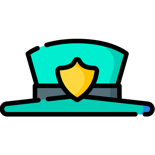 sombrero de policia icono gratis