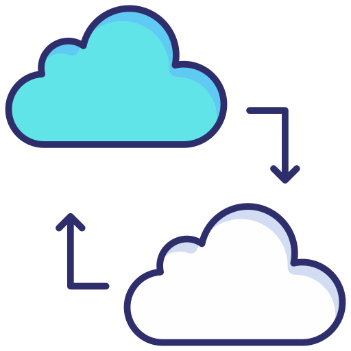 sincronización de datos icono gratis