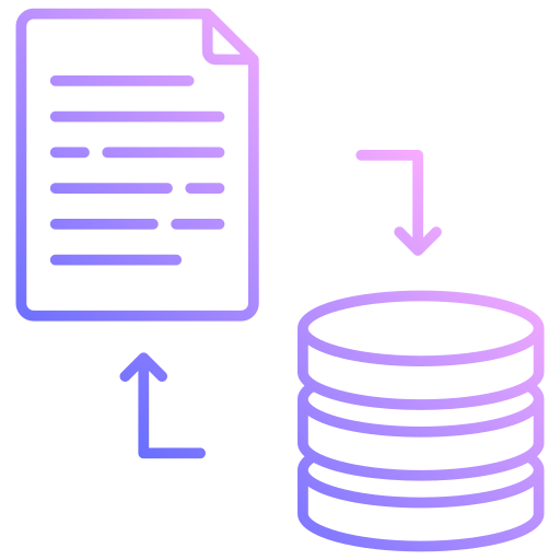 transformación de datos icono gratis