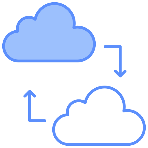 sincronización de datos icono gratis