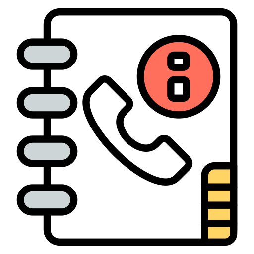 directorio telefónico icono gratis