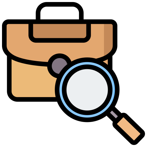 búsqueda de trabajo icono gratis