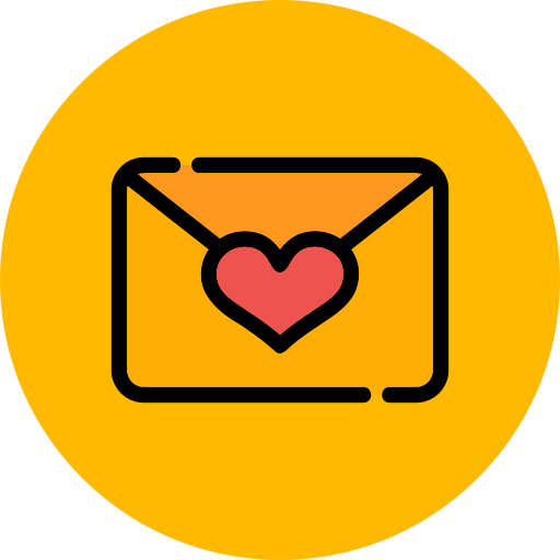 correo de amor icono gratis