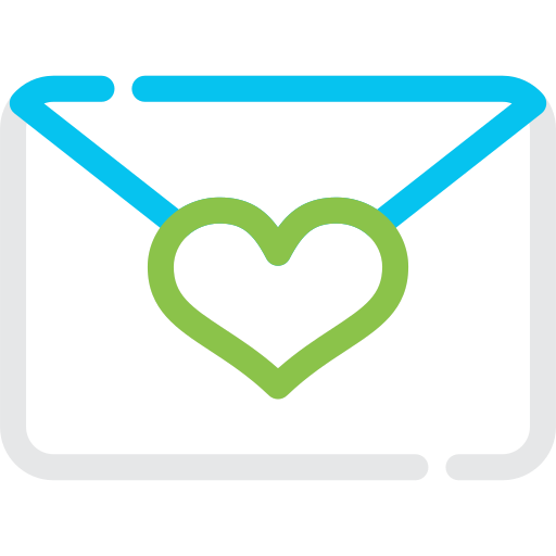 correo de amor icono gratis