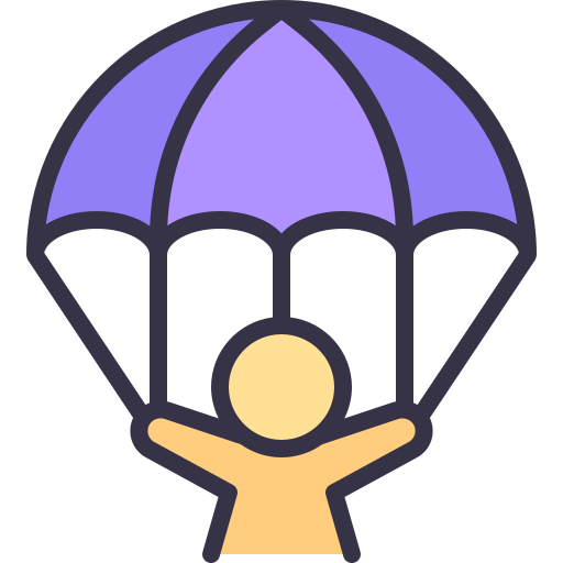 Parachute free icon