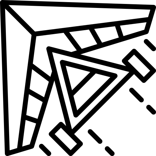 Hang gliding free icon
