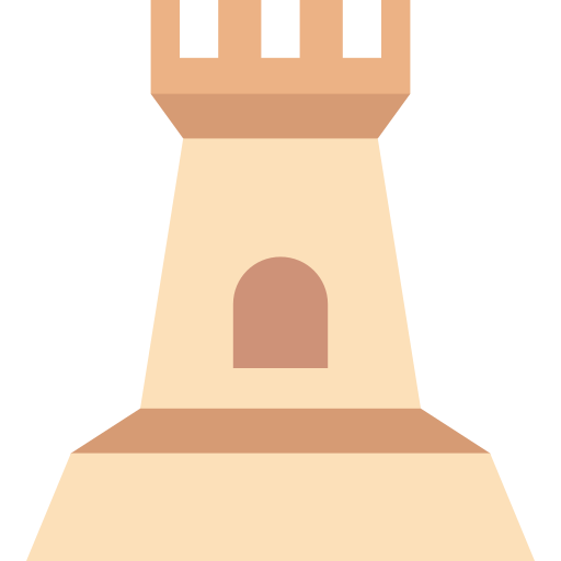 torre del castillo icono gratis