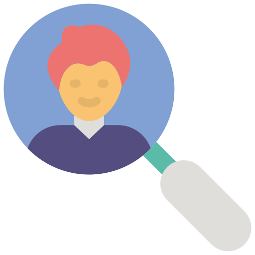 búsqueda de persona icono gratis