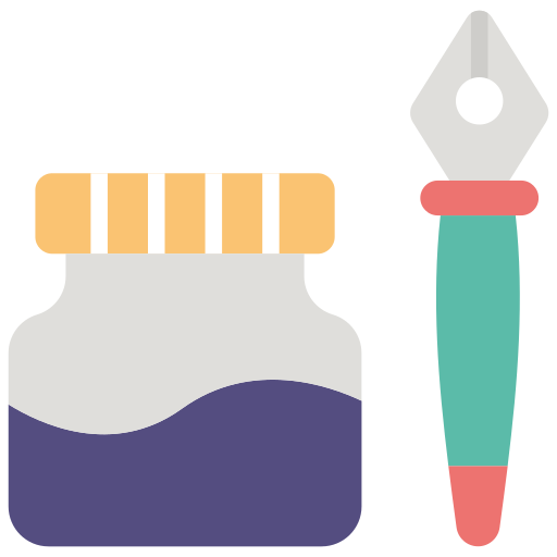 tintero icono gratis