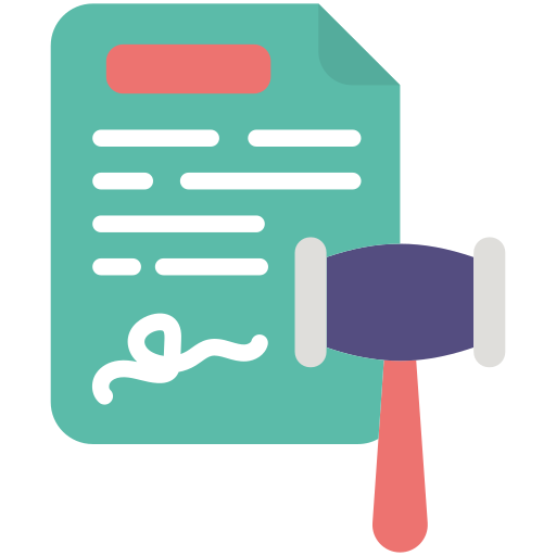 papeles legales icono gratis