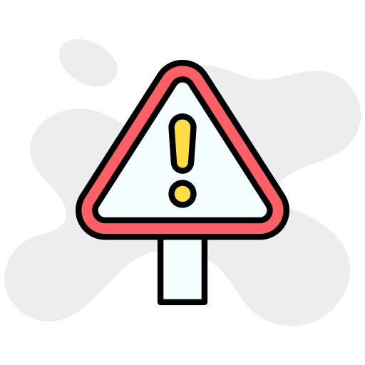Warning free icon Warning free icon