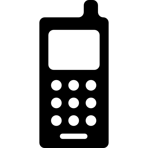 Dibujo Retro Teléfono Celular Con Antena, Símbolo De Teléfono Antiguo  Ilustración del Vector - Ilustración de altavoz, receptor: 169964396