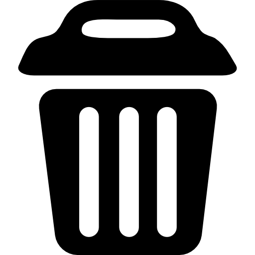 Контейнер для мусора с крышкой бесплатно иконка