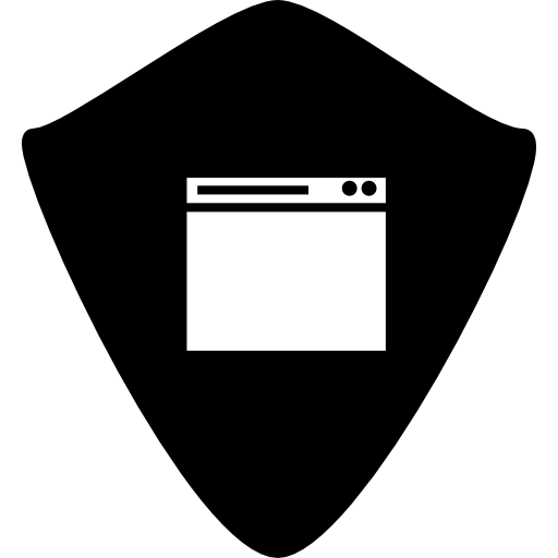 escudo del navegador icono gratis