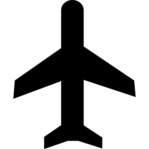 Вид сверху летающий самолет бесплатно иконка