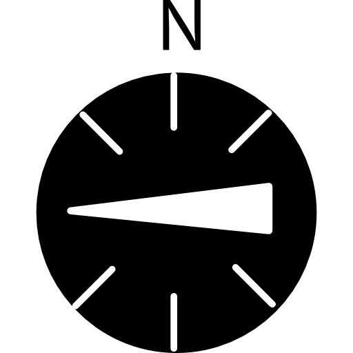 kompass nach westen kostenlos Icon