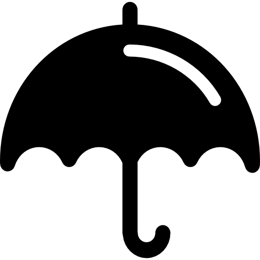 Umbrella with shine - Free weather icons