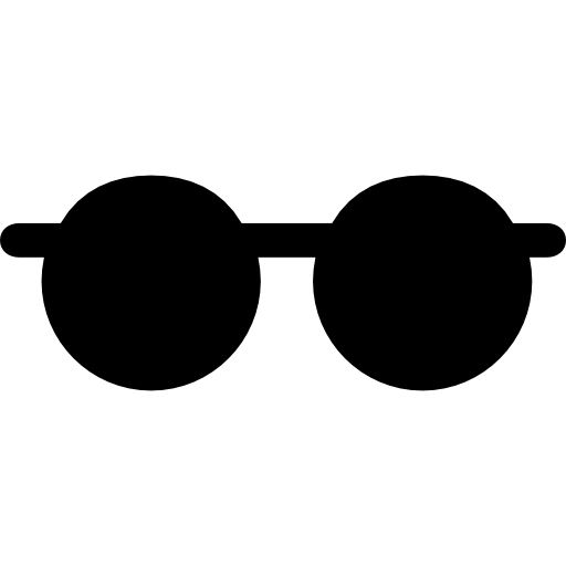 Óculos de sol arredondados grátis ícone