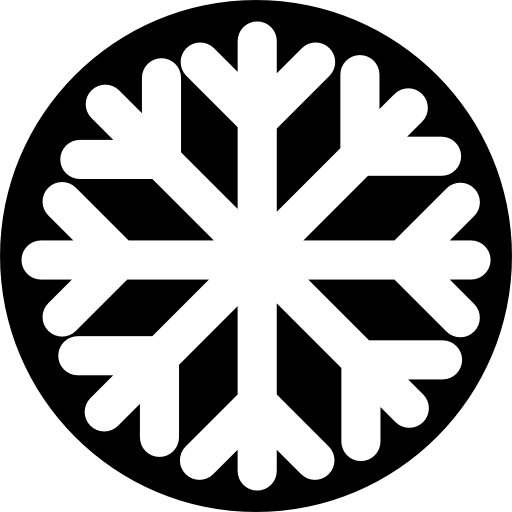 botón de copo de nieve icono gratis