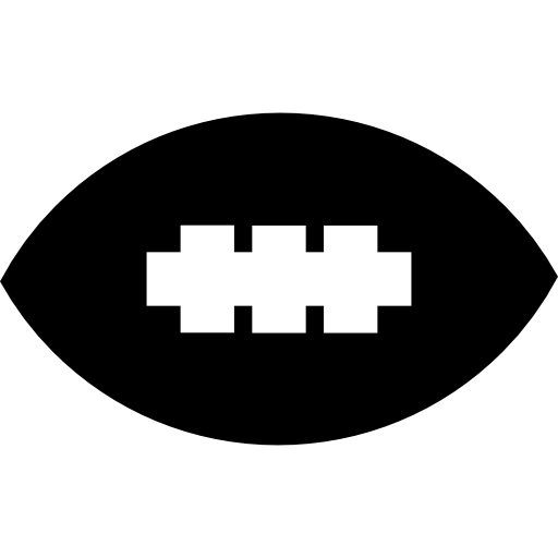 Ball of american football black sportive - Sport & Games Icons