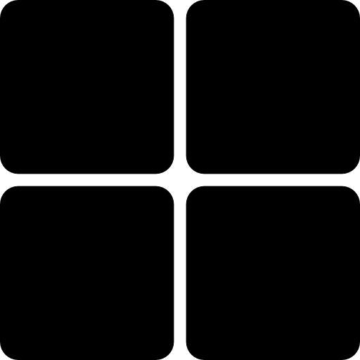 4 rounded squares icon