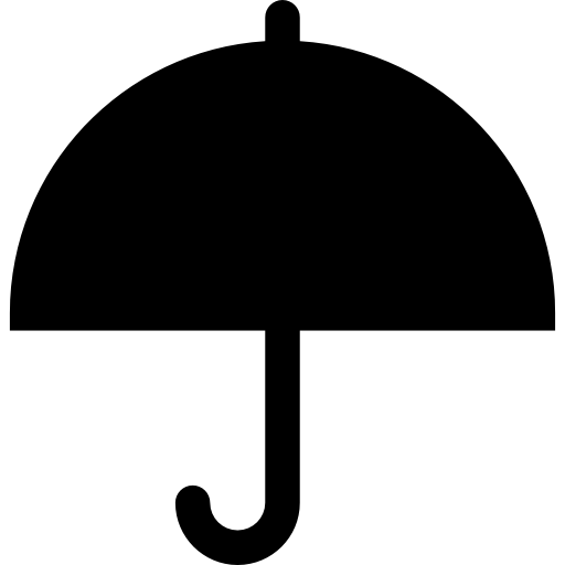 paraguas grande abierto icono gratis