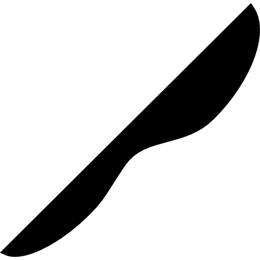 forma de cuchillo icono gratis