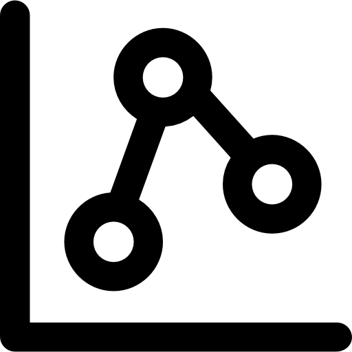 gráfico de linea icono gratis
