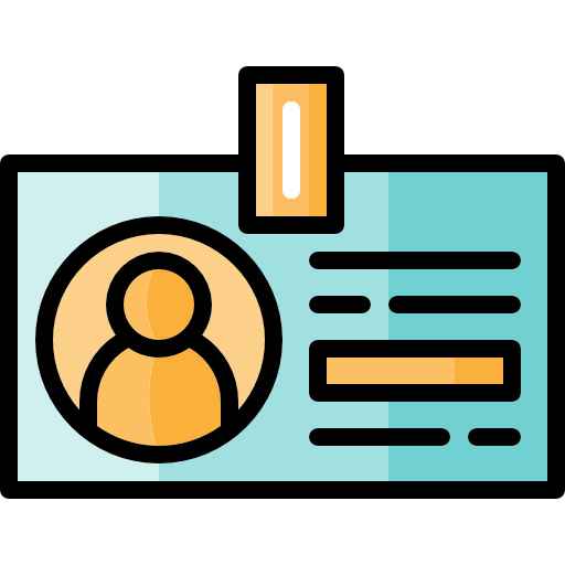 tarjeta de identificación icono gratis