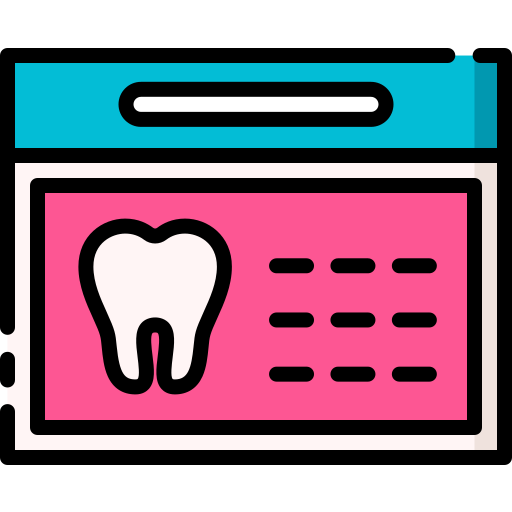 Calendario dental icono gratis