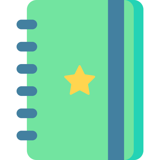 Cuaderno de bocetos icono gratis