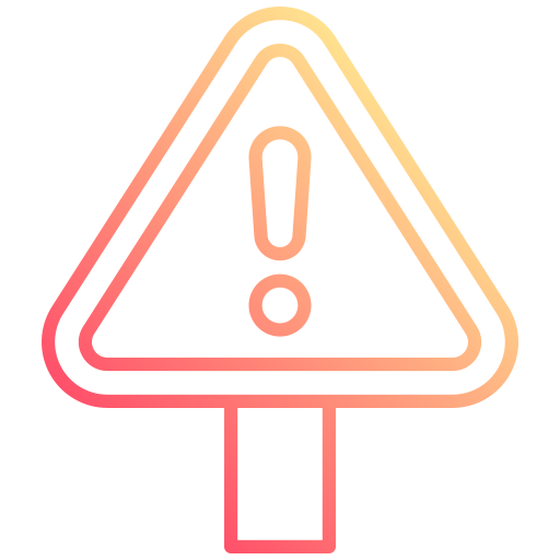Warning free icon Warning free icon