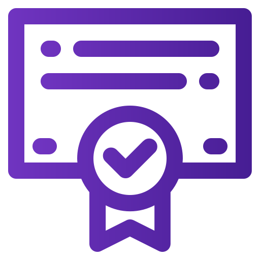 certificado icono gratis