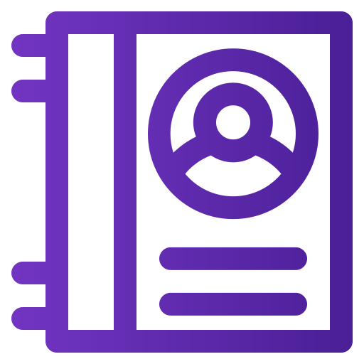 libreta de contactos icono gratis